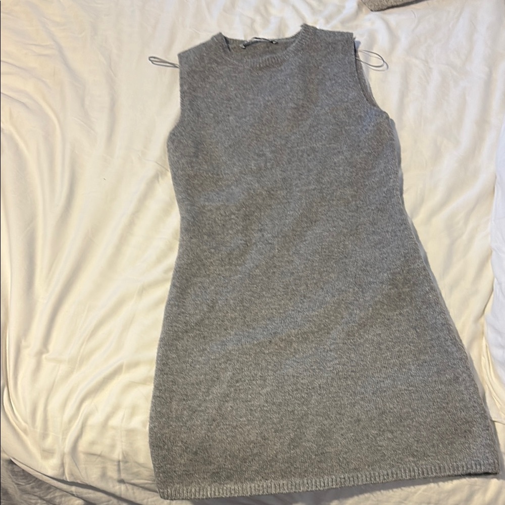 Zara Gray Mini Dress